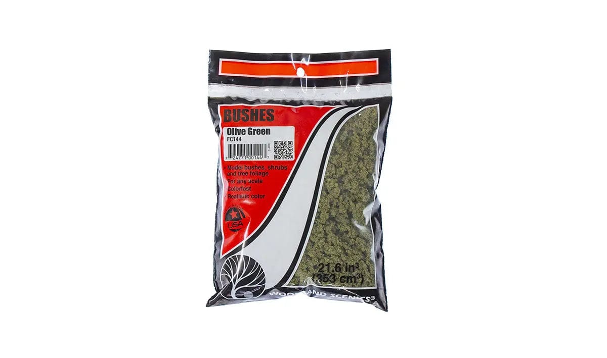 Woodland Scenics FC144 Bushes Olive Green Woodland Scenics TRAINS - SCENERY