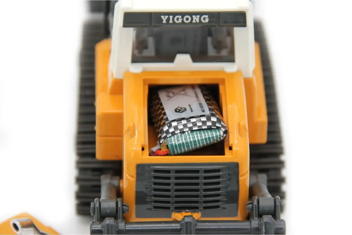 Yi Gong 1/50 RC Crawler Loader (Soft Rubber Tracks + Black Metal Tracks)