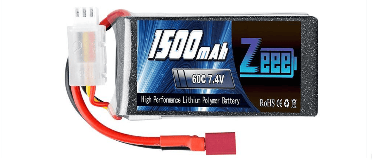 ZEEE Power 1500mah 2S 7.4v 60C Softcase Lipo Battery - Deans