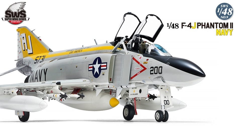 Zoukei Mura 1/48 F-4J Phantom II Navy Plastic Model Kit