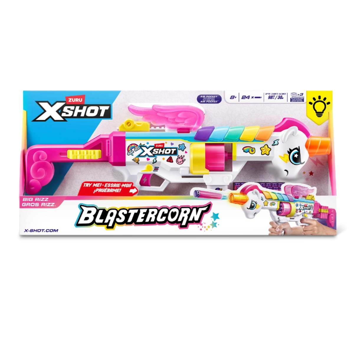 Zuru XSHOT Blastercorn Rizz Master with 24 Darts