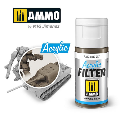 Mig Ammo 800 Acrylic Filter Dirt - Hobbytech Toys