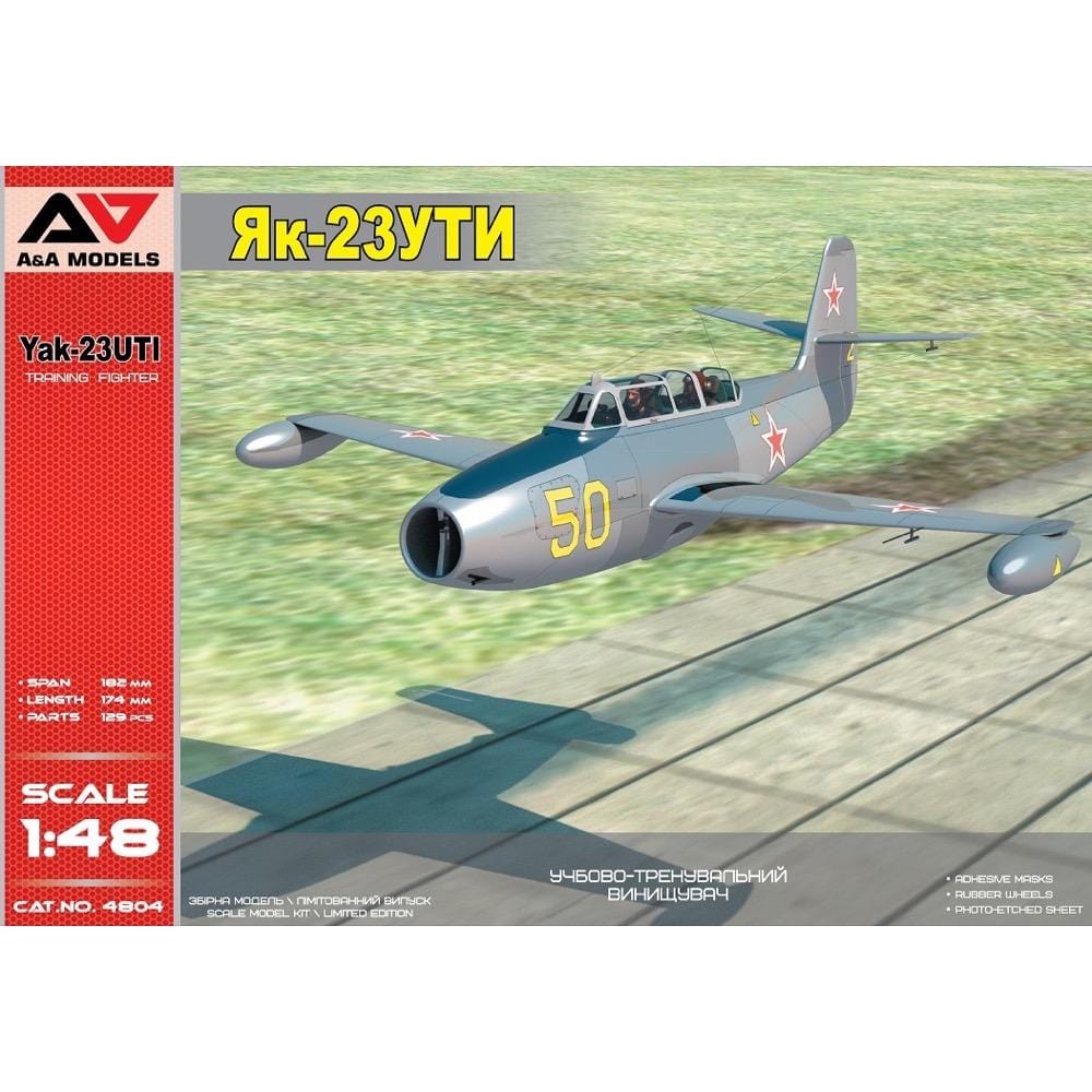 A&A Models 4804 1/48 Yak-23UTI Plastic Model Kit** A and A Models PLASTIC MODELS