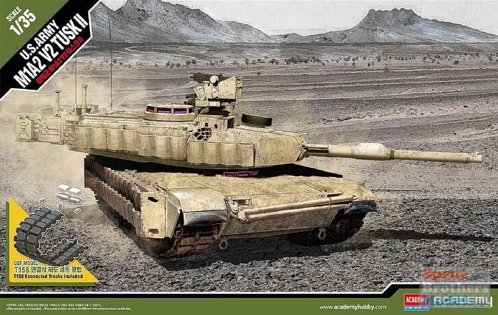 Academy 1/35 US Army M1A2 V2 Tusk II Academy PLASTIC MODELS