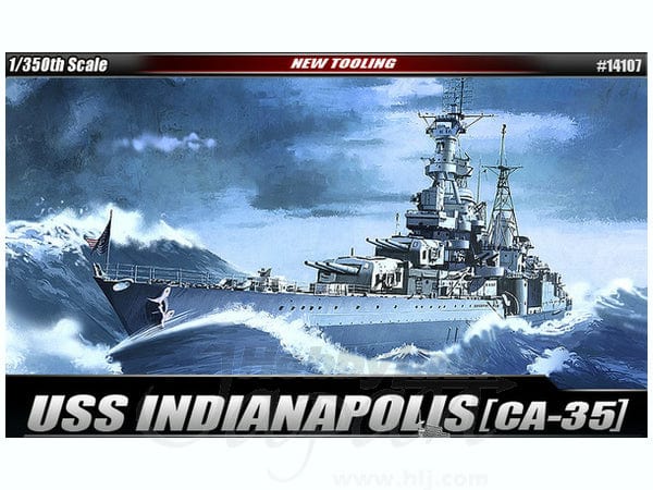 Academy 1/350 Ship Uss Indianapolis Ca35 Cruiser Academy PLASTIC MODELS