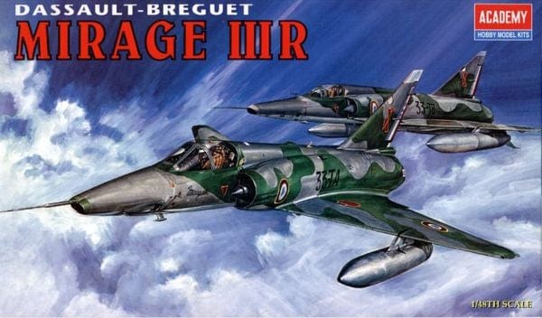 Academy 1/48 Mirage Iiir Fighter Plastic Model Kit Academy PLASTIC MODELS