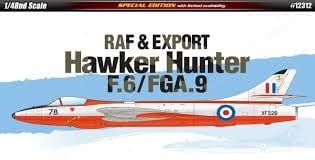 Academy 1/48 Raf & Export Hawker Hunter F.6/Fga.9 Academy PLASTIC MODELS