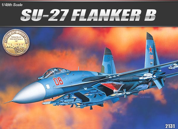 Academy 1/48 Su27 Sukhoi Flanker B Academy PLASTIC MODELS