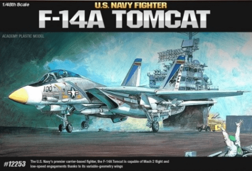 Academy 1/48 Us Navy Fighter F-14A Tomcat Academy PLASTIC MODELS