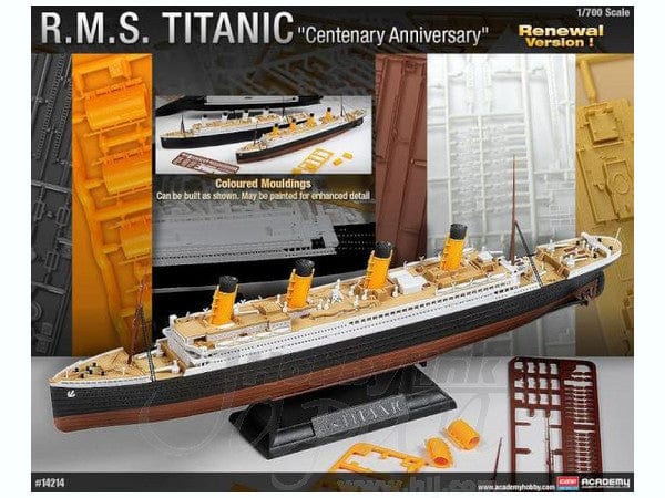 Academy 1/700 Rms Titanic Coloured Model Academy PLASTIC MODELS