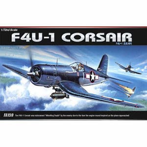 Academy 1/72 F4U-1 Corsair Plastic Model Kit Academy PLASTIC MODELS