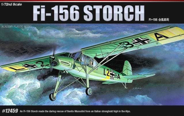 Academy 1/72 Fieseler Fi-156 Storch Plastic Model Kit Academy PLASTIC MODELS