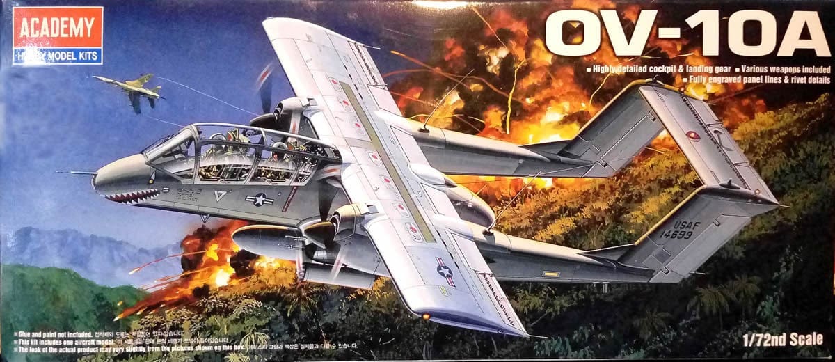 Academy 1/72 Ov-10A Bronco Plastic Model Kit Academy PLASTIC MODELS