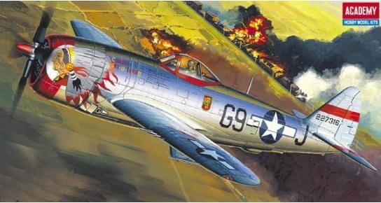 Academy 1/72 P-47D Bubble-Top Thunderbolt Plastic Model Kit Academy PLASTIC MODELS