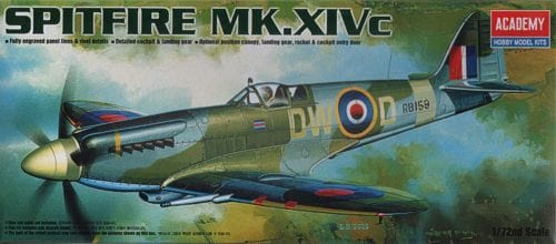 Academy 1/72 Spitfire Mk.Xivc Plastic Model Kit Academy PLASTIC MODELS