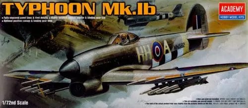 Academy 1/72 Typhoon Mk.Ib Plastic Model Kit Academy PLASTIC MODELS