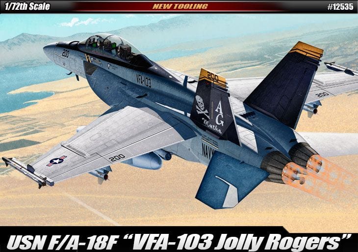 Academy 1/72 USN F/A-18F VFA-103 Jolly Rogers Academy PLASTIC MODELS