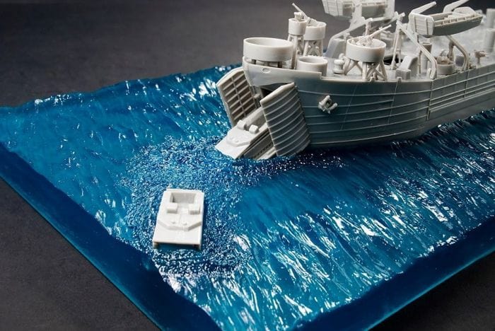 AFV Club 1/350 US Navy LST Wave Base AFV Club PLASTIC MODELS