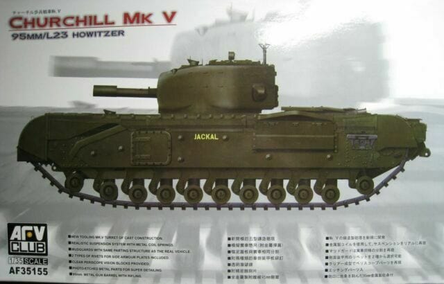AFV Club AF35155 1/35 British Infantry Tank Churchill Mk.V Plastic Model Kit AFV Club PLASTIC MODELS