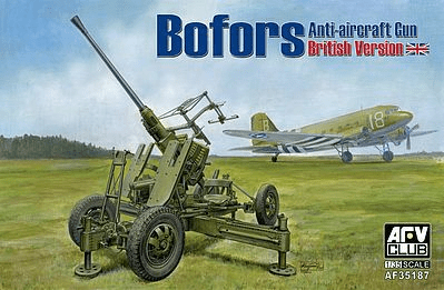 AFV Club AF35187 1/35 Bofors British Qf 40mm Mk.III Aa Gun Late Type Plastic Model Kit AFV Club PLASTIC MODELS