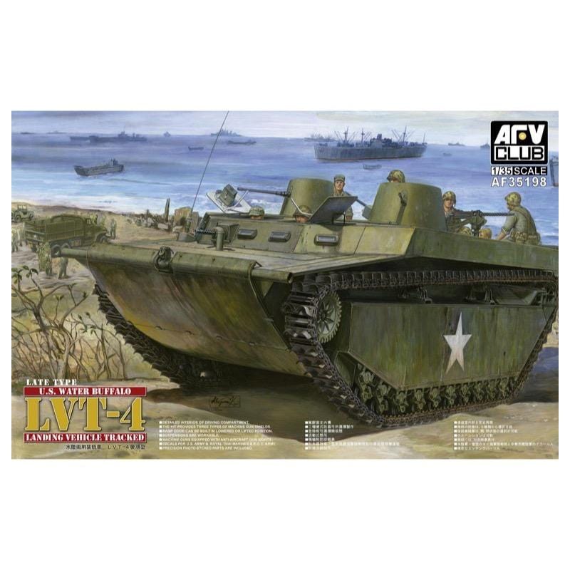 AFV Club AF35198 1/35 U.S. Water Buffalo LVT-4 (Late Type) Plastic Model Kit AFV Club PLASTIC MODELS