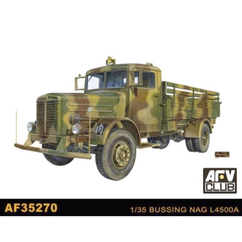 AFV Club AF35270 1/35 German Military 4X4 Truck Bussing Nag L4500A Plastic Model Kit AFV Club PLASTIC MODELS