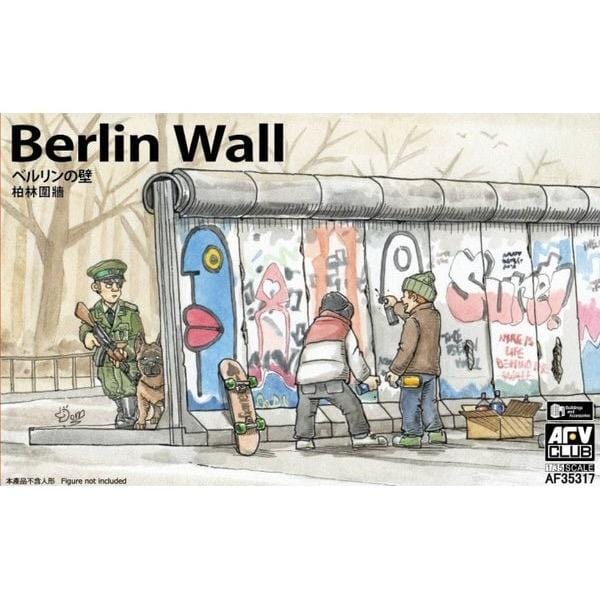 AFV Club AF35317 Berlin Wall (3 Units Wall Set) Plastic Model Kit AFV Club PLASTIC MODELS