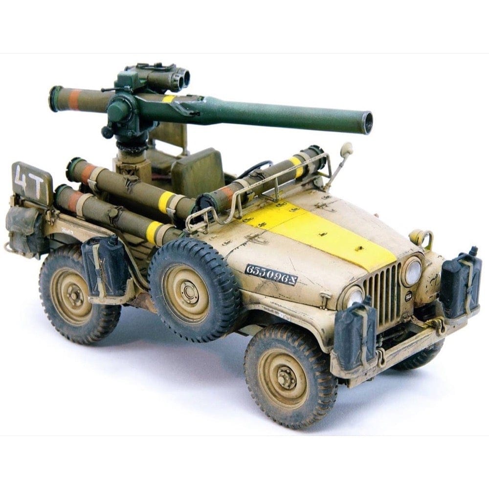AFV Club AF35S97 1/35 IDF 1/4 TON 4x4 M38A1/CJ05 Anti Tank Missile Vehicle Plastic Model Kit AFV Club PLASTIC MODELS