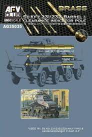 AFV Club AG35035 1/35 Sd.Kfz.23 Barrel & Clearance Indicator Plastic Model Kit AFV Club PLASTIC MODELS