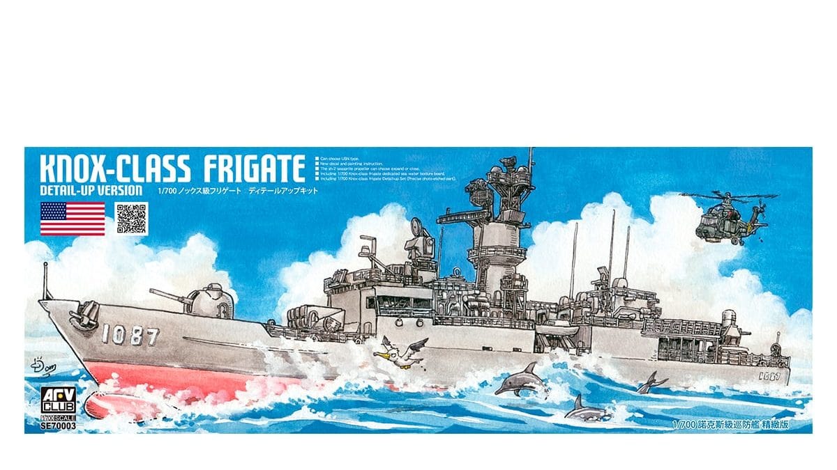 AFV Club SE70003 1/700 Knox-class Frigate Detail-up version Plastic Model Kit AFV Club PLASTIC MODELS