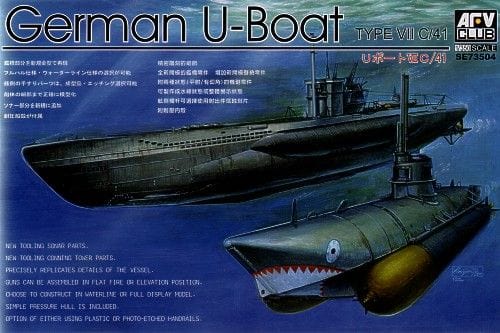 AFV Club SE73504 1/350 German U-Boat Type 7/C41 AFV Club PLASTIC MODELS