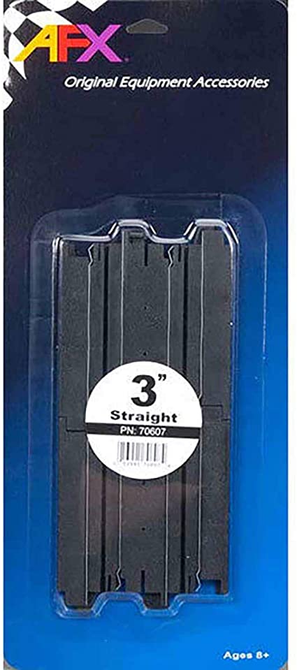 Straight track pair for slot cars, part of AFX Original Equipment Accessories product line.