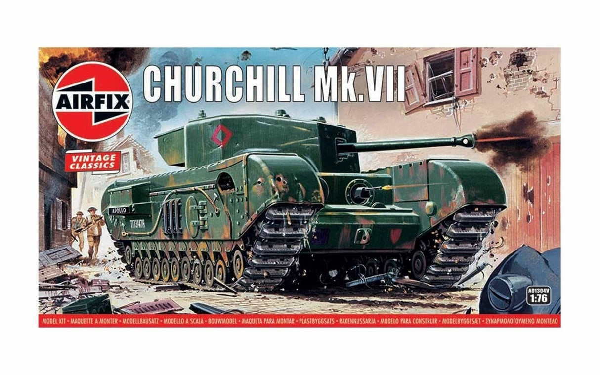 Airfix 1/76 Churchill Mkvii Tank Airfix PLASTIC MODELS