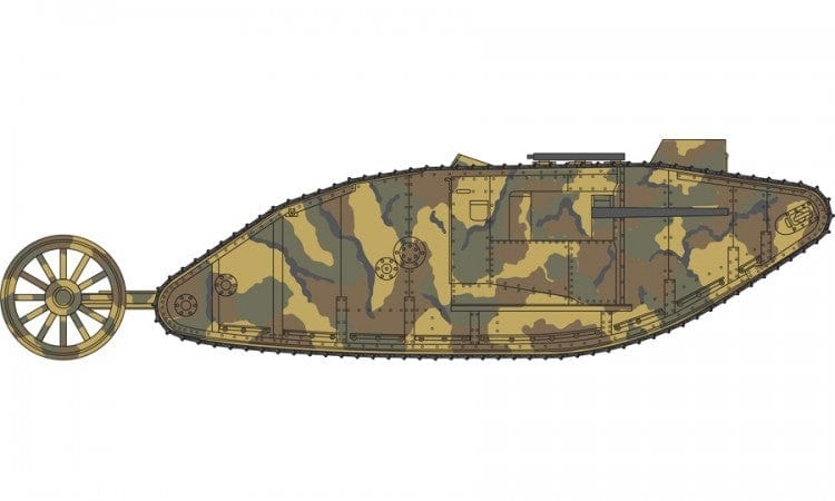 Airfix 1/76 Wwi Male Tank Mk1 Airfix PLASTIC MODELS