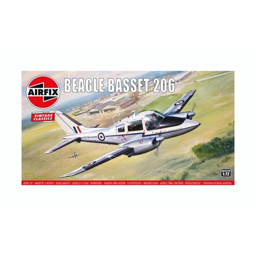 Airfix A02025V 1/72 Beagle Basset 206 Plastic Model Kit - Hobbytech Toys