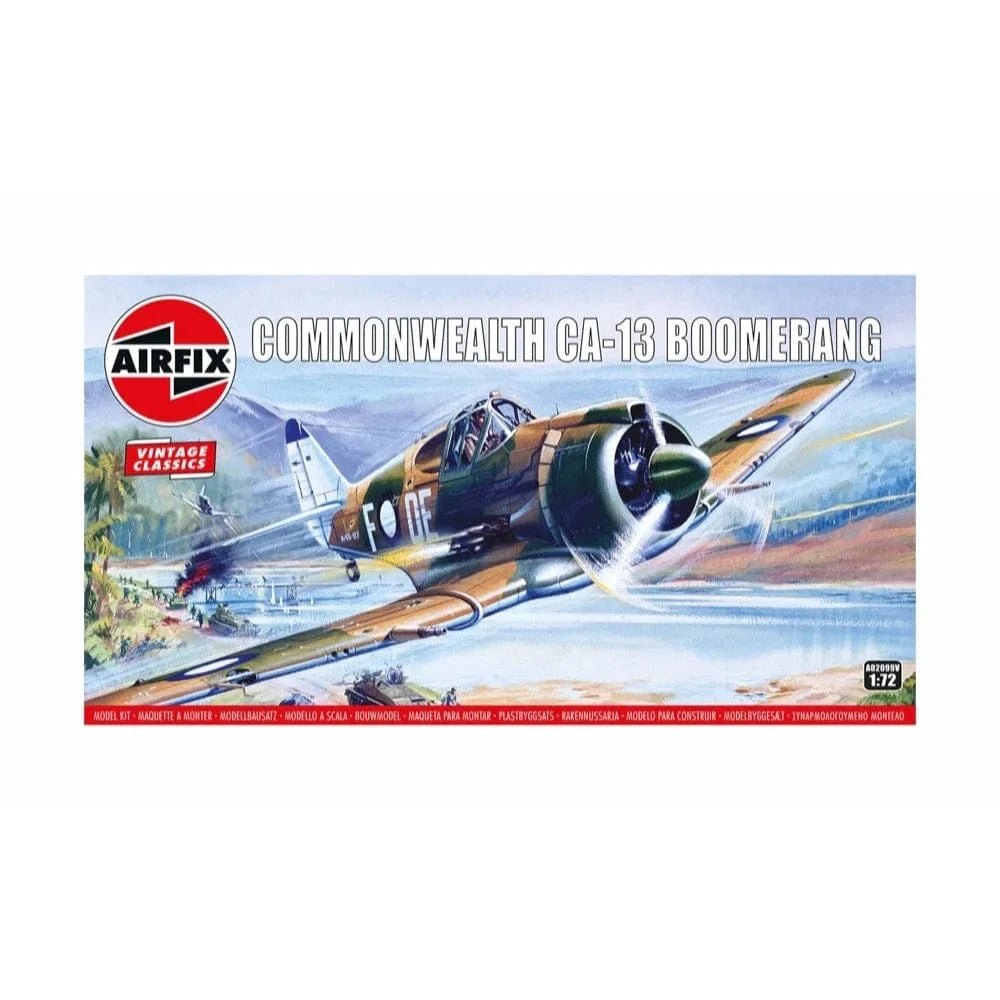 Airfix A02099V 1/72 Commonwealth CA-13 Boomerang RAAF Plastic Model Kit - Hobbytech Toys