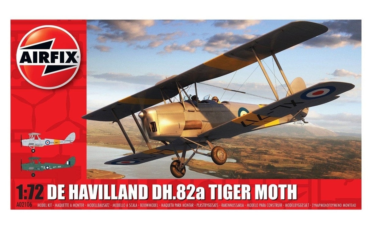 Airfix 1/72 De Havilland Dh.82A Tiger Moth Airfix PLASTIC MODELS