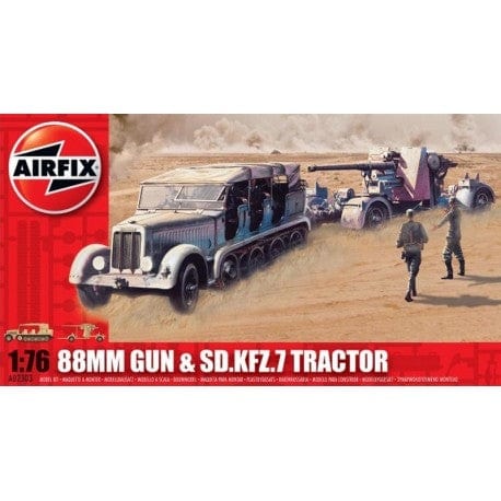Airfix 1/76 88Mm Gun And Tractor Airfix PLASTIC MODELS