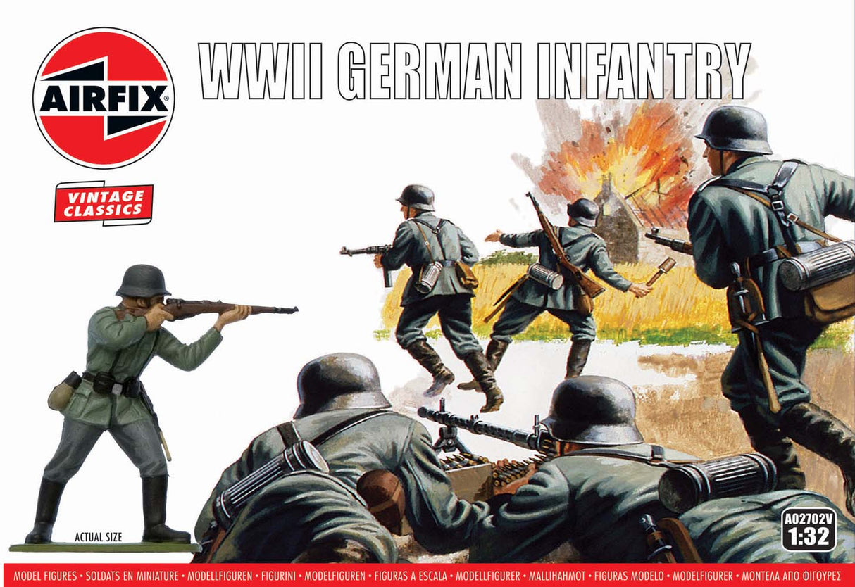 Airfix 1/32 WWII German Infantry Airfix PLASTIC MODELS