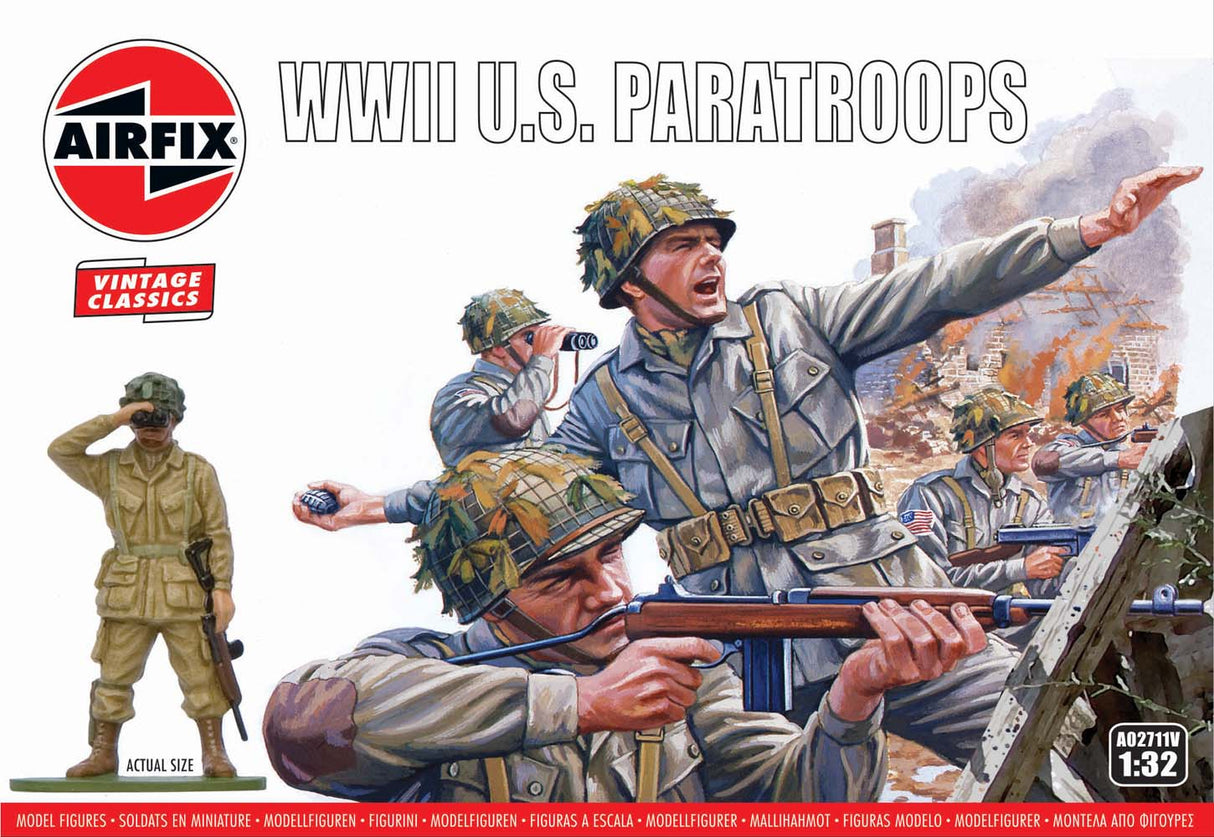 Airfix 1/32 WWII U.S. Paratroopers Airfix PLASTIC MODELS