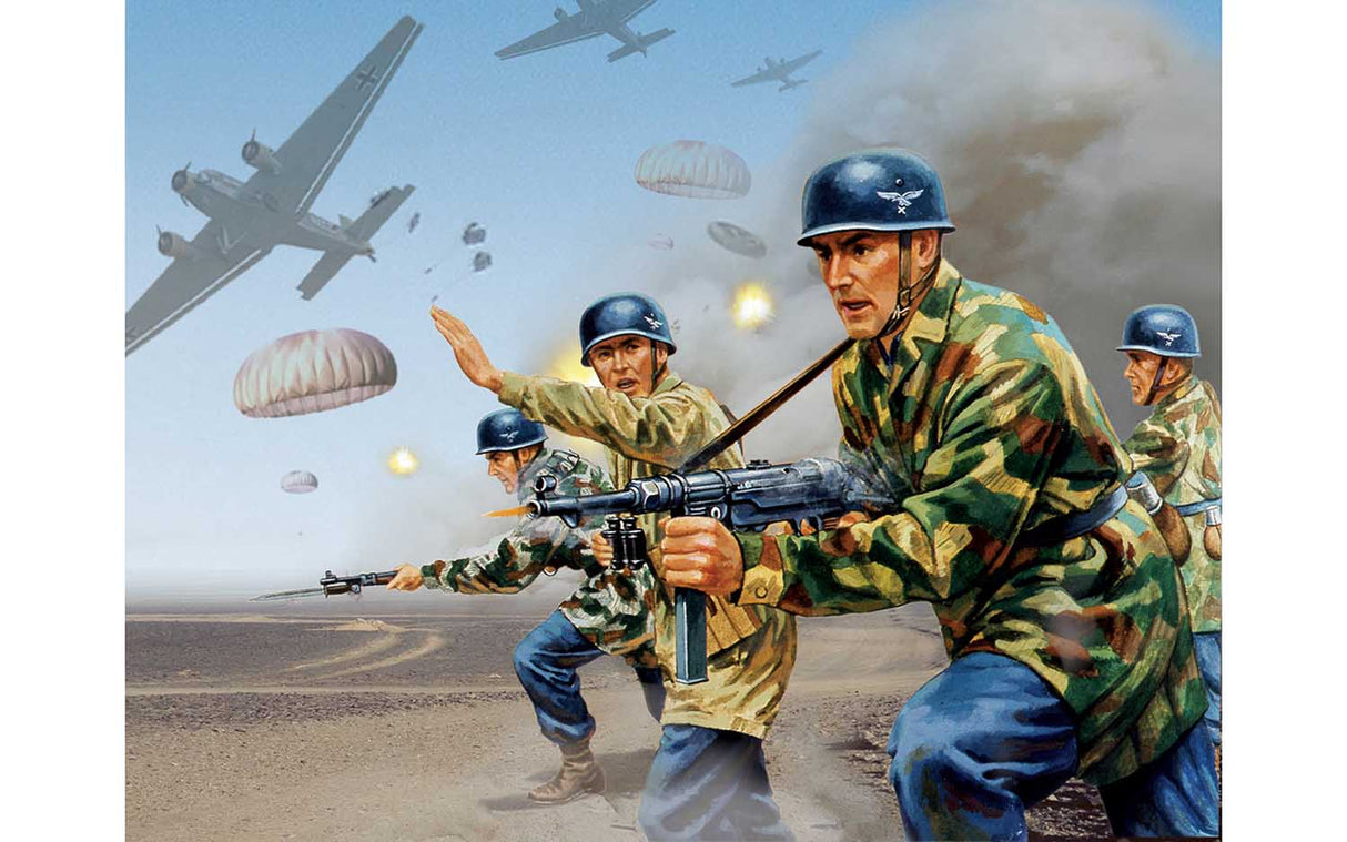Airfix 1/32 WWII German Paratroopers Airfix PLASTIC MODELS