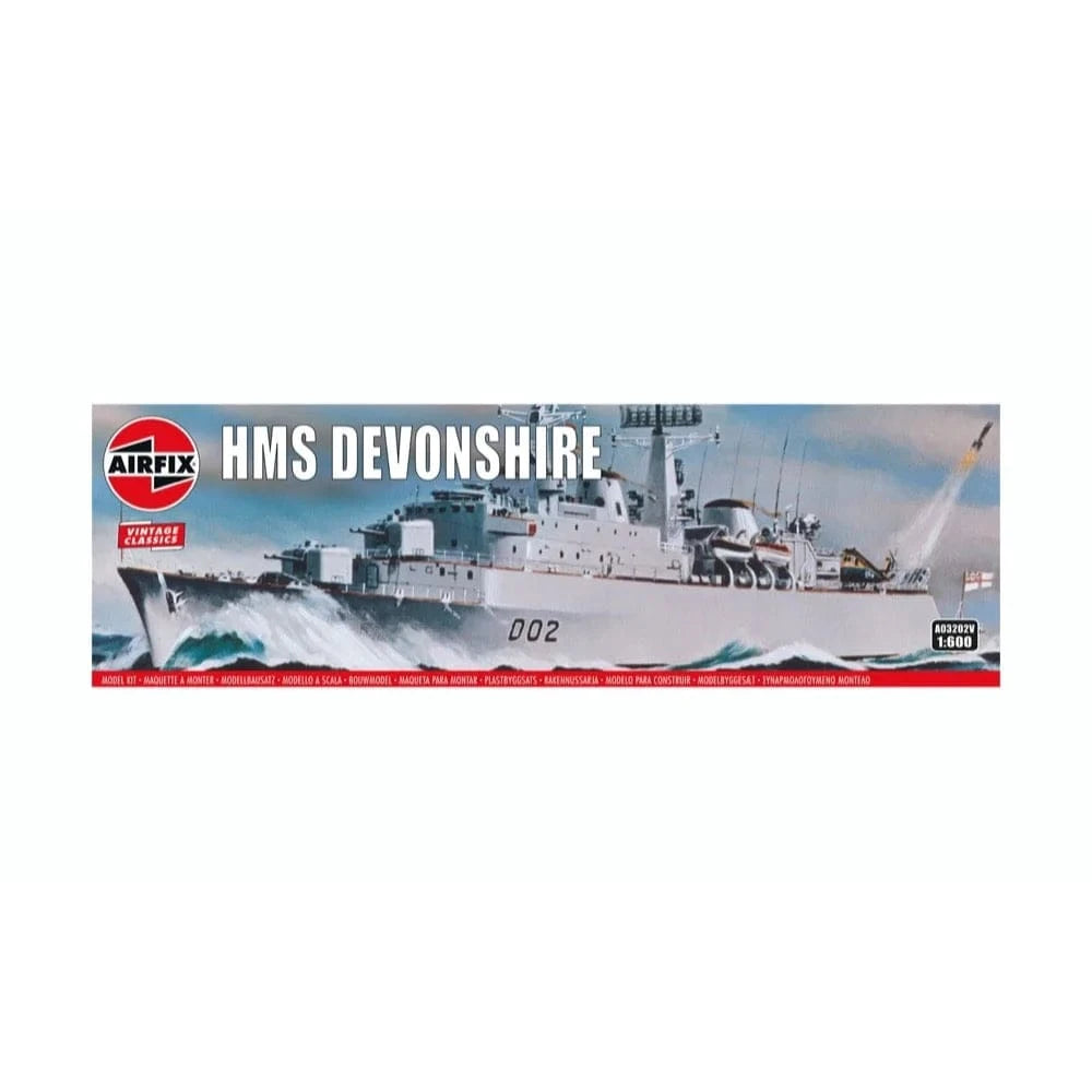 Airfix A03202V 1/600 HMS Devonshire Plastic Model Kit - Hobbytech Toys