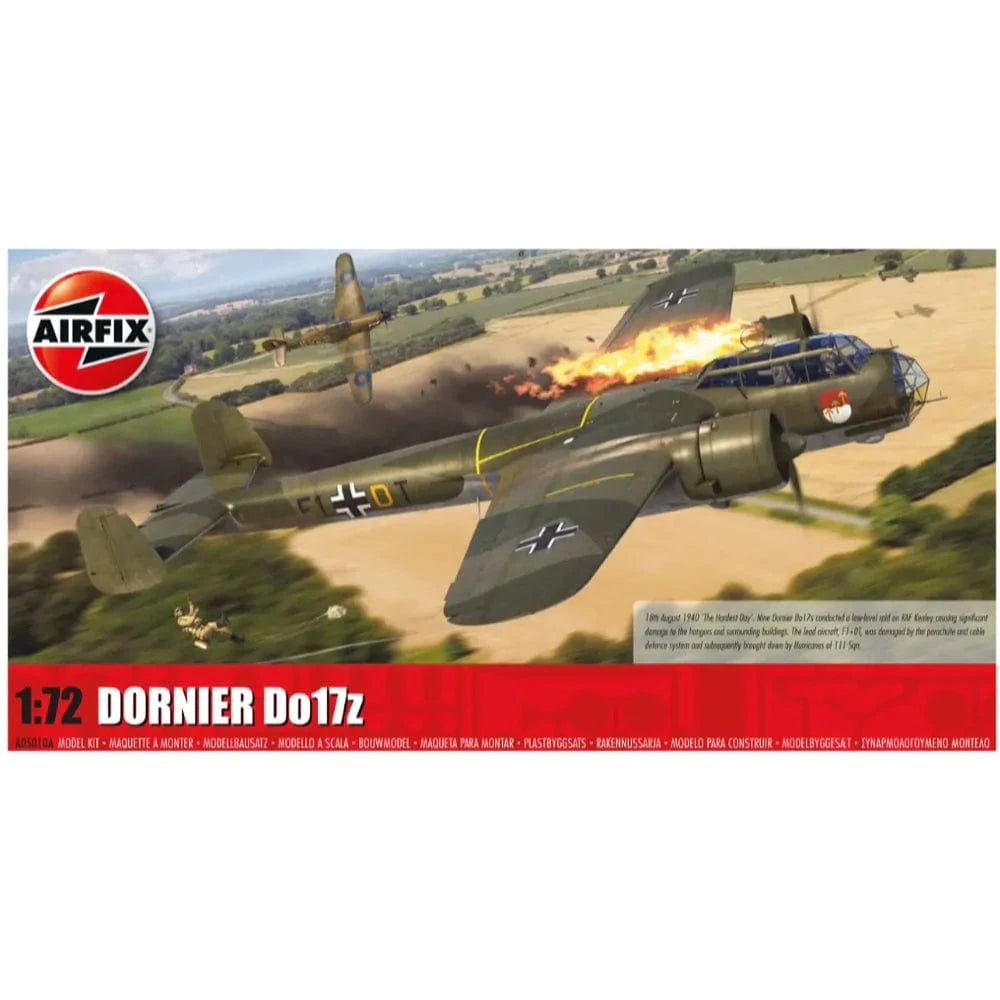 Airfix A05010A 1/72 Dornier Do17z Plastic Model Kit - Hobbytech Toys
