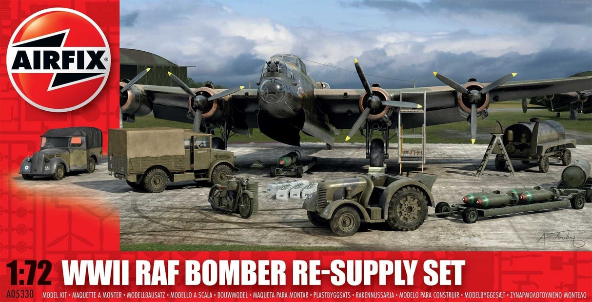 Airfix 1/72 WWII Bomber Re-Supply Set Airfix PLASTIC MODELS