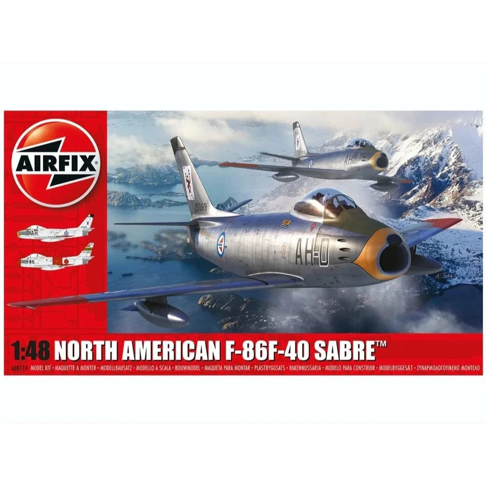 Airfix A08110 1/48 North American F-86F-40 Sabre Plastic Model Kit - Hobbytech Toys