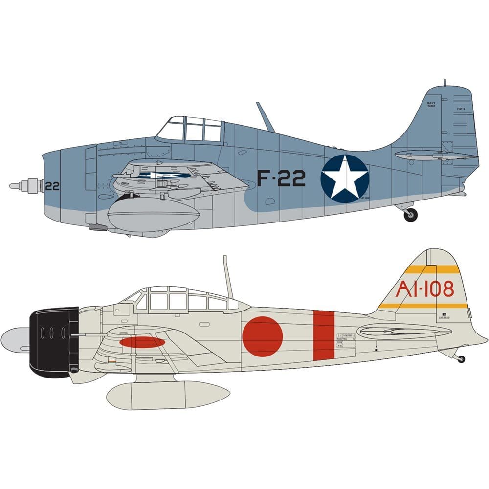 Airfix 1/72 Grumman F-4 Wildcat & Mitsubishi Zero Dogfight Double Gift Set Airfix PLASTIC MODELS