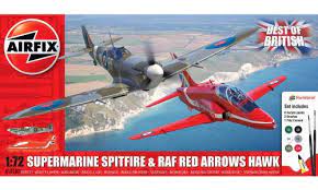 Airfix 1/72 Best Of British Spitfire & Hawk Gift Set Airfix PLASTIC MODELS