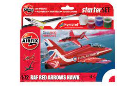 Airfix 1/72 Small Beginners Setred Arrows Hawk Airfix PLASTIC MODELS