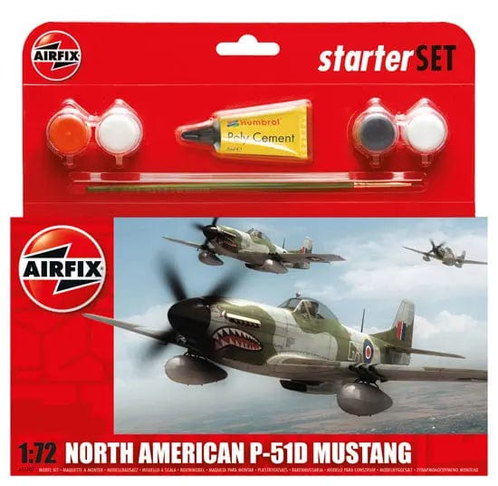 Airfix 55107A 1/72 North American Mustang Iv Starter Set Airfix PLASTIC MODELS