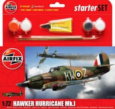 Airfix 1/72 Hawker Hurricane Mk.1 Starter Set Airfix PLASTIC MODELS